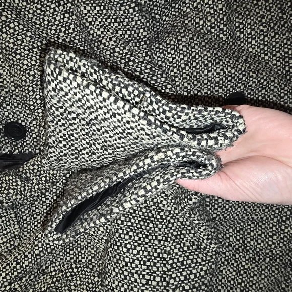 Vintage Covington Brown White Tweed Coat - Picture 7 of 10